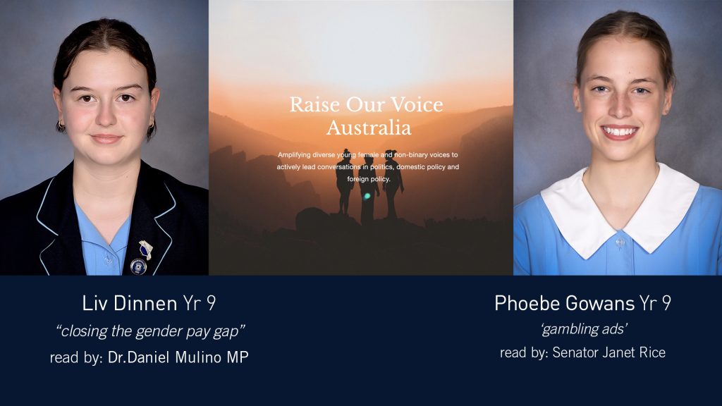 Raising Our Voice in Federal Parliament